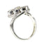 Bague 54 Bague Belle Époque trois diamants en or blanc 18K 58 Facettes 25351-0042