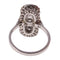 Bague 56 Bague vintage Art déco revival en platine et diamants 58 Facettes 16300-0191