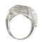 Bague 54 Bague de fiançailles Art déco en platine et diamants (vers 1930) 58 Facettes 16330-0222