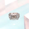 Bague 54 Bague de fiançailles Art déco en platine et diamants (vers 1930) 58 Facettes 16330-0222