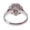 Bague 55 Bague de fiançailles vintage années 1950 en platine et diamants 58 Facettes 17185-0383