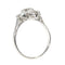 Bague 55 Bague de fiançailles vintage années 1950 en platine et diamants 58 Facettes 17185-0383