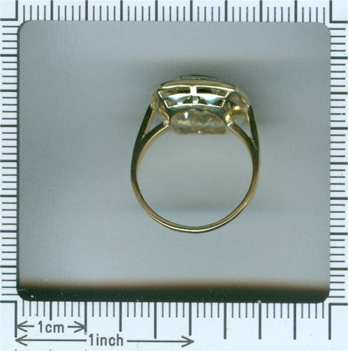 Bague 51 Bague vintage - Saphir et diamants en or jaune 18K 58 Facettes 18351-0023