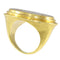 Bague 56 Bague sceau classique du XVIIIe siècle en or jaune, intaille agate 58 Facettes 19087-0061