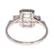 Bague 54 Bague vintage années 1950 Art déco en platine et diamants 58 Facettes 21042-0157