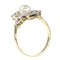 Bague 56 Bague Belle Époque vintage en or jaune 18K avec perle et diamants 58 Facettes 21146-0121