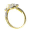 Bague 52 Bague de fiançailles Art nouveau en or 18K, diamants et perle 58 Facettes 21285-0669