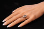 Bague 52 Bague navette victorienne en or jaune 14K, saphir et diamants 58 Facettes 21271-0454