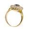 Bague 52 Bague navette victorienne en or jaune 14K, saphir et diamants 58 Facettes 21271-0454