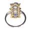 Bague 58 Bague de fiançailles Art déco en platine et or jaune 18K, diamants et saphirs 58 Facettes 21316-0744