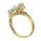 Bague 57 Bague de fiançailles Belle Époque en or jaune 18K, platine et diamants 58 Facettes 21345-0169