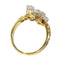 Bague 57 Bague de fiançailles Belle Époque en or jaune 18K, platine et diamants 58 Facettes 21345-0169