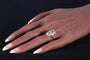 Bague 51 Art déco - Bague en or blanc 18K et diamants (env. 2,70 ct) 58 Facettes 22193-0036