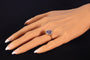 Bague 50 Bague Art déco vintage en or jaune 18K, diamants et émail bleu 58 Facettes 22236-0281
