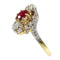 Bague 55 Bague de fiançailles Belle Époque en or jaune 18K, rubis et diamants 58 Facettes 22137-0266
