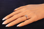 Bague 53 Belle Époque - Bague de fiançailles en platine et or jaune 18K, diamants 58 Facettes 22152-0291