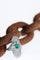 Bague 54 Bague Art déco de fiançailles en platine, diamants et émeraude 58 Facettes 22151-0121