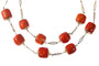 Collier Collier ancien - Double rang de perles de corail en or jaune 14K 58 Facettes 22235-0056
