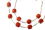 Collier Collier ancien - Double rang de perles de corail en or jaune 14K 58 Facettes 22235-0056