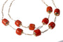 Collier Collier ancien - Double rang de perles de corail en or jaune 14K 58 Facettes 22235-0056