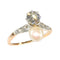 Bague 58 Bague de fiançailles 1895 en platine et or rouge 18K avec diamants 58 Facettes 22327-0067