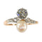 Bague 58 Bague de fiançailles 1895 en platine et or rouge 18K avec diamants 58 Facettes 22327-0067