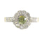 Bague 55 Bague de fiançailles vintage en or jaune 18K et diamants jaunes 58 Facettes 23081-0049
