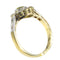 Bague 55 Bague de fiançailles vintage en or jaune 18K et diamants jaunes 58 Facettes 23081-0049