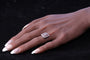 Bague 54 Bague Art déco - Bague en platine avec diamants et rubis 58 Facettes 23249-0100