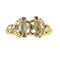 Bague 55 Artisanat du XVIIe siècle : bague baroque en or avec diamants taille table 58 Facettes 23331-0247