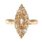 Bague 59 Bague marquise ancienne en or rose 18K et diamants 58 Facettes 23271-0585