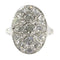 Bague 58 Bague Art déco années 1950 en platine et diamants 58 Facettes 24002-0085