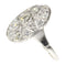 Bague 58 Bague Art déco années 1950 en platine et diamants 58 Facettes 24002-0085