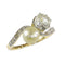Bague 52 Bague Toi et Moi Belle Époque en or jaune 18K, platine, diamants et perle 58 Facettes 24029-0360