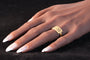 Bague 65 Bague ancienne georgienne en or jaune 18K, vers 1780 58 Facettes 24121-0303