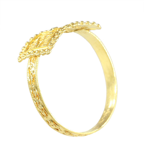 Bague 65 Bague ancienne georgienne en or jaune 18K, vers 1780 58 Facettes 24121-0303