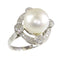 Bague 51 Bague Art déco 1920 en platine, perle et diamants 58 Facettes 24110-0137