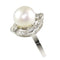 Bague 51 Bague Art déco 1920 en platine, perle et diamants 58 Facettes 24110-0137