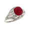 Bague 52 Bague Art déco - Rubis birman 3,19 ct et diamants en platine 58 Facettes 16319-0014