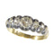 Bague 62 Époque victorienne - Bague alliance en or jaune 18K, argent et diamants 58 Facettes 24161-0040