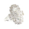 Bague 56 Bague vintage années 1950 Art déco en platine et diamants 58 Facettes 24002-0086