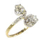 Bague 59 Belle Époque - Bague Toi et Moi en or jaune 18K, platine et diamants 58 Facettes 24263-0300