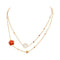 Collier Pasquale Bruni Bon Ton - Collier sautoir en or rose, cornaline et quartz 58 Facettes 5087956RV