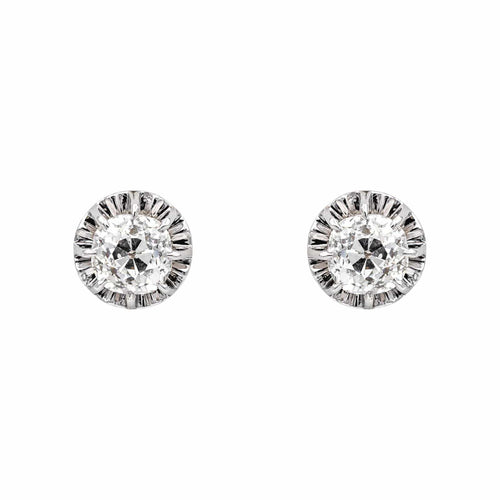 Boucles d'oreilles Boucles d'oreilles puces en or blanc et diamants 58 Facettes 4936104CN