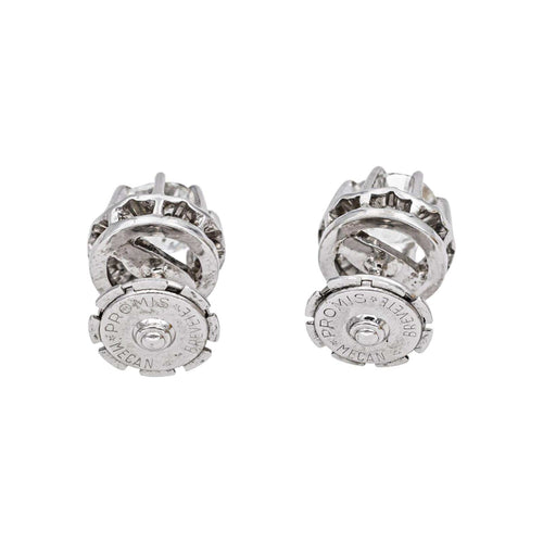 Boucles d'oreilles Boucles d'oreilles puces en or blanc et diamants 58 Facettes 4936104CN