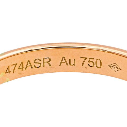 Bague 53 Cartier Alliance C - Bague alliance en or rose sertie d’un diamant 58 Facettes 4951463CN