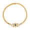 Collier Collier en or jaune 18 carats avec saphir et diamants 58 Facettes 5026620CN