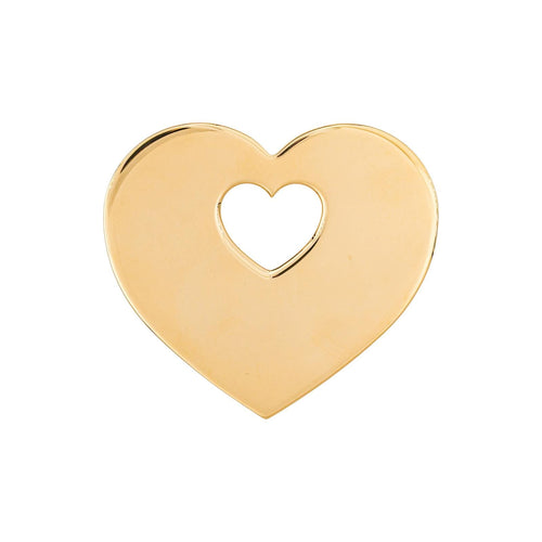 Pendentif Poiray Cœur Secret - Pendentif cœur en or blanc 58 Facettes 4869765CN