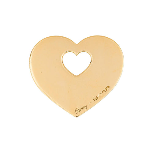 Pendentif Poiray Cœur Secret - Pendentif cœur en or blanc 58 Facettes 4869765CN