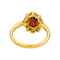 Bague 54.5 Bague Pompadour en or jaune 18 carats grenat et diamants 58 Facettes 4824714CN